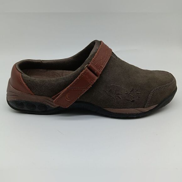 NWT THERAFIT Aspen Taupe Leather Upper Slide-on Clogs Size 7.5 - Picture 5 of 15